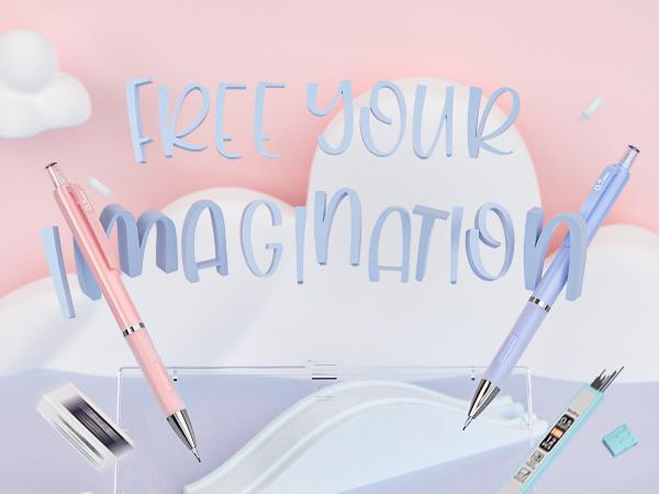 Nicpro 6Pack Pastel Mechanical Pencil Set 0.5 & 0.7 mm with 12 tubes HB Lead Refills, 3 Erasers, 9 Eraser Refills For School Writing, Drawing, Sketching, 3 Colors - With Case