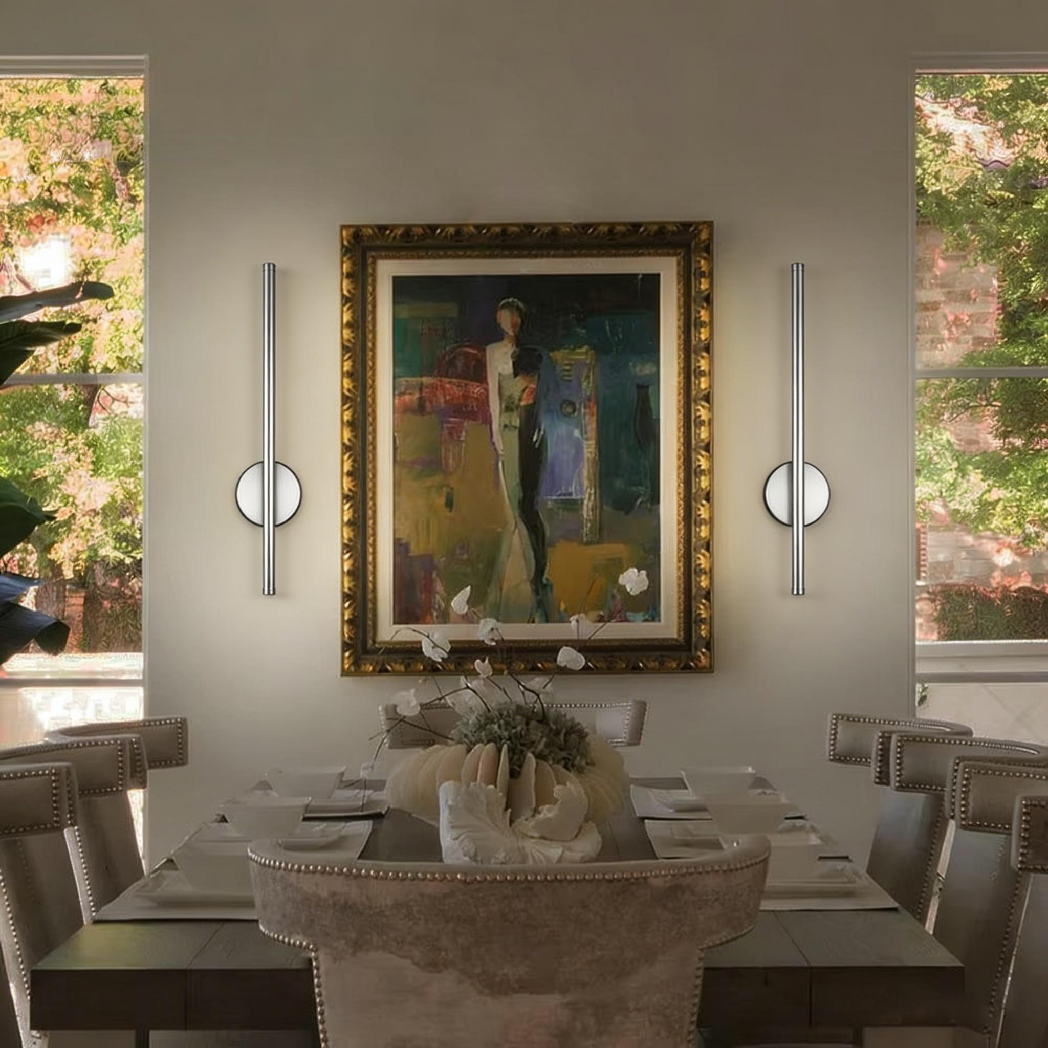 LED silver charging wall light strip wall light 50cm 1/2 piece stepless dimming aluminum charging wall light suitable for corridors, balconies, televisions, background walls, living rooms, bedrooms, bedside lamps, charging wall lights