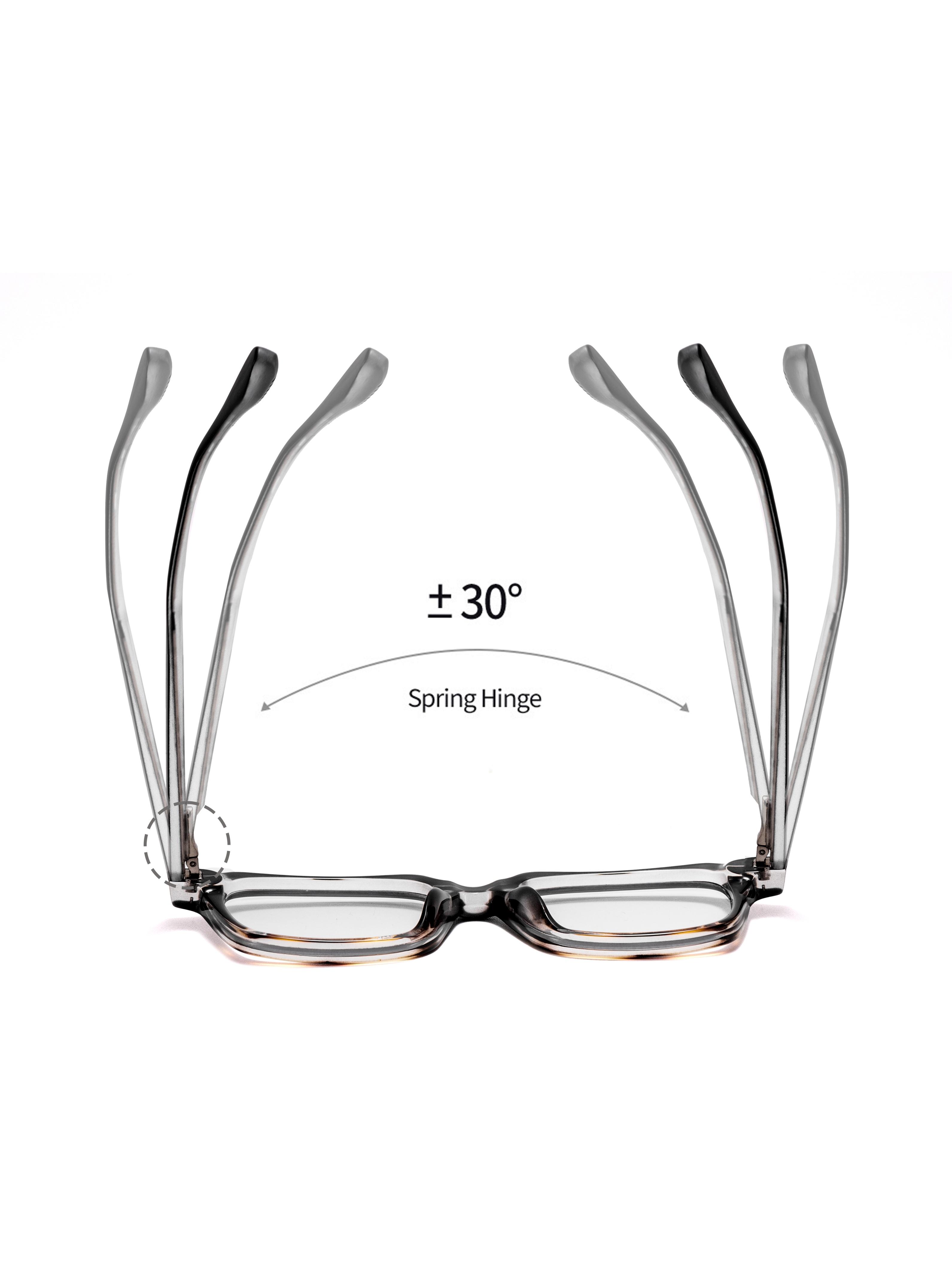 Elegant Tr Frame Glasses with Spring Feet Design, Anti-Blue Light Lenses, Unisex Fashion Accessory for Driving, Parties, Outdoor Sports