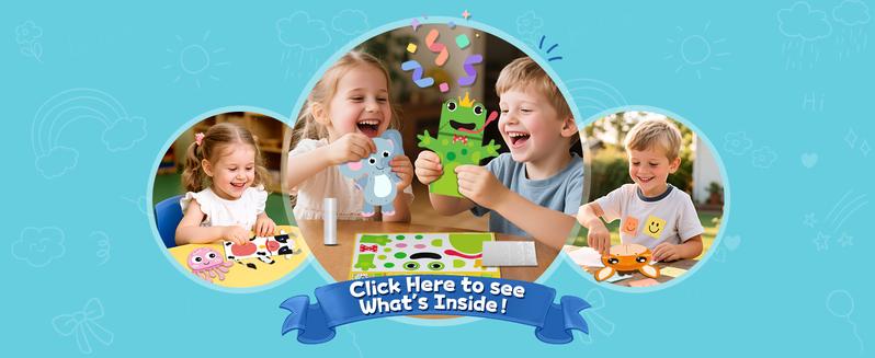 20 Crafts in a Box – 20 Simple Paper Crafts for Kids Ages 3–8, Arts and Crafts Kit with Envelopes, Glue Stick & Tape, Low-Mess Easy Projects for Creativity & Fine Motor Skills, Perfect Christmas Gift for Boys & Girls 20 Crafts in a Box – 20 Simple Paper Crafts for Kids Ages 3–8, Arts and Crafts Kit with Envelopes, Glue Stick & Tape, Low-Mess Easy Projects for Creativity & Fine Motor Skills, Perfect Christmas Gift for Boys & Girls