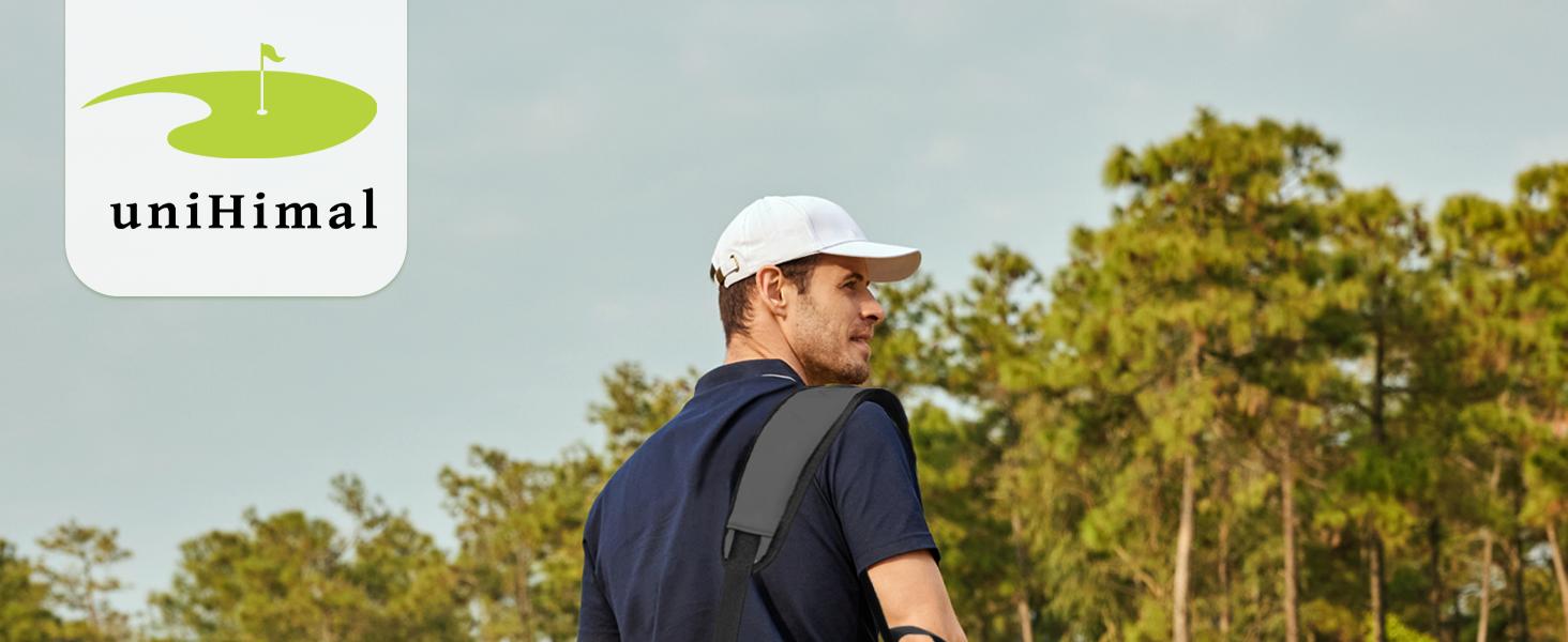 UNIHIMAL Small Par 3 Golf Bag Lightweight Synthetic Leather —Easy to Carry and Durable Pitch n Putt Golf Bag for Men & Women, Waterproof Design