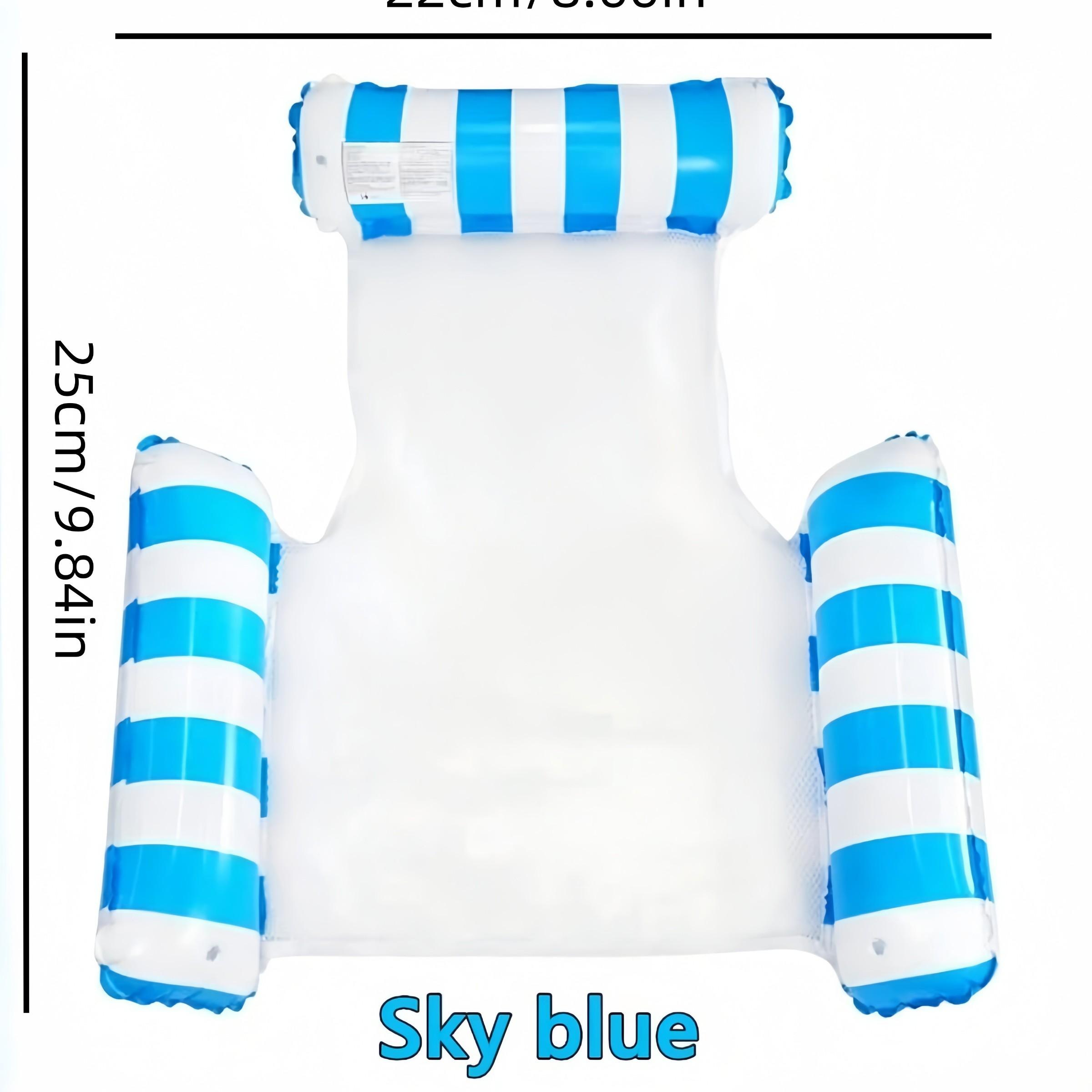 Inflatable Water Hammock Chair, Foldable Pool Float, Beach Party Furniture, Portable Lounge Bed, Summer Gift for Kids & Adults