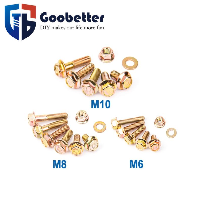 549pcs Metric Fange HexBolts, Nuts &Washers Assortment Kit,M6 M8 M10 Sizes, Class 8.8 AlloySteel, ZincPlated, for DlY, HlectronicsHousehold Appliances &CommunicationEquipment