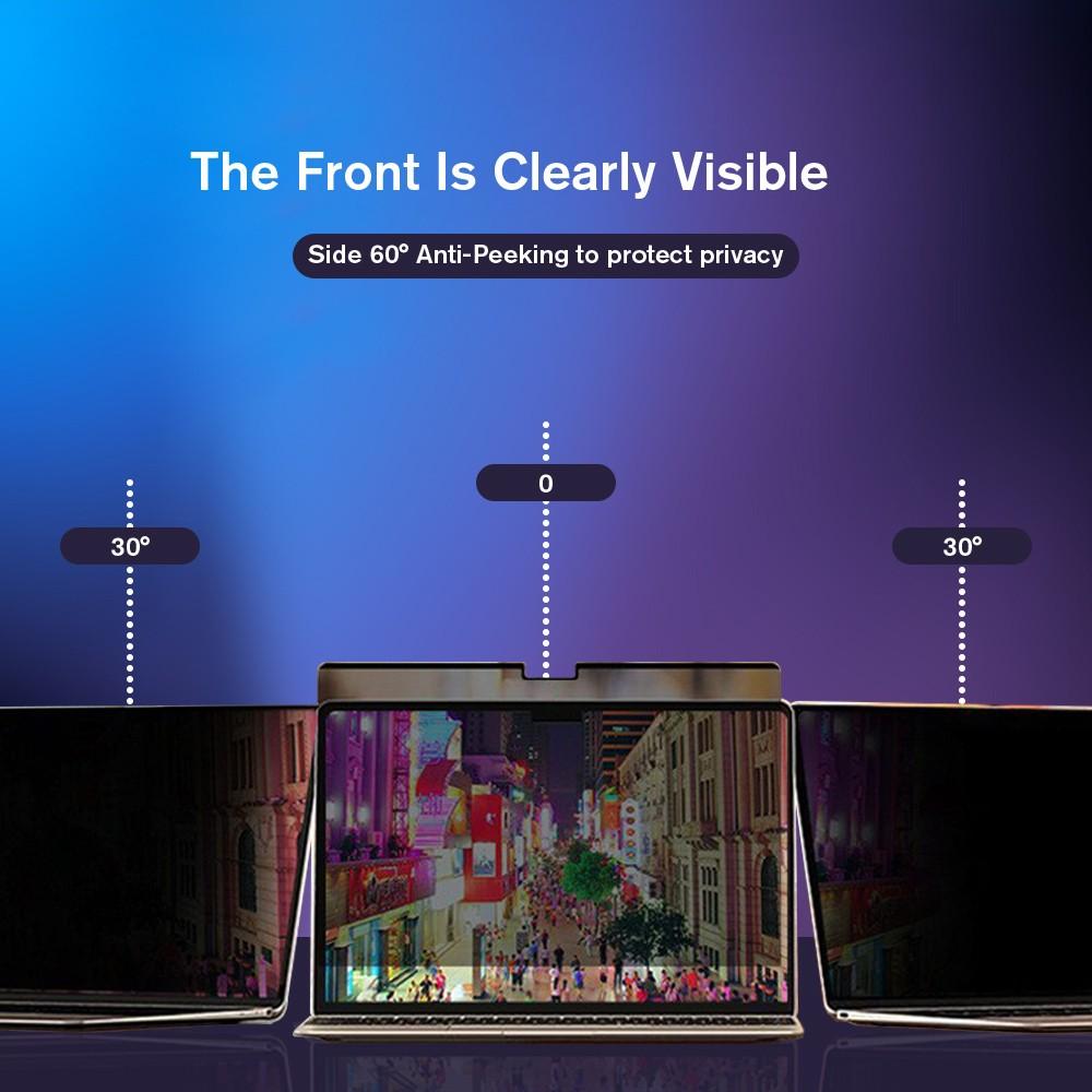 Magnetic Privacy Screen Protector for Macbook - Anti-Glare, Anti-Scratch, Anti-Fingerprint, Easy Installation for Air & Pro, Portable & Reusable with Storage Clip, Macbook Accessories