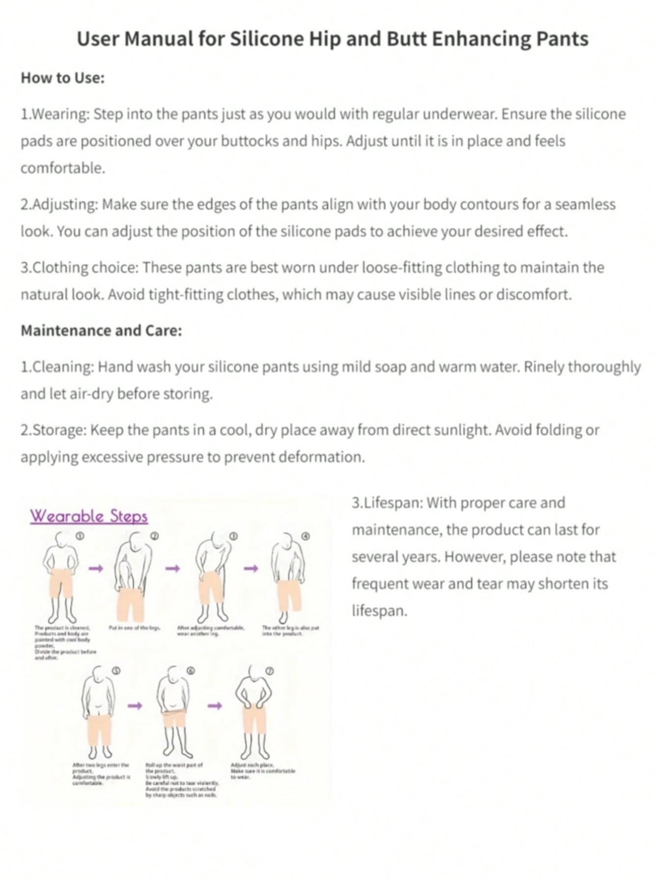 Bestselling European And American Brown Silicone Butt Lifting Open-Crotch Pants, Sexy Realistic Thickened Silicone Fake Buttocks Shapewear To Create Buttock Curves