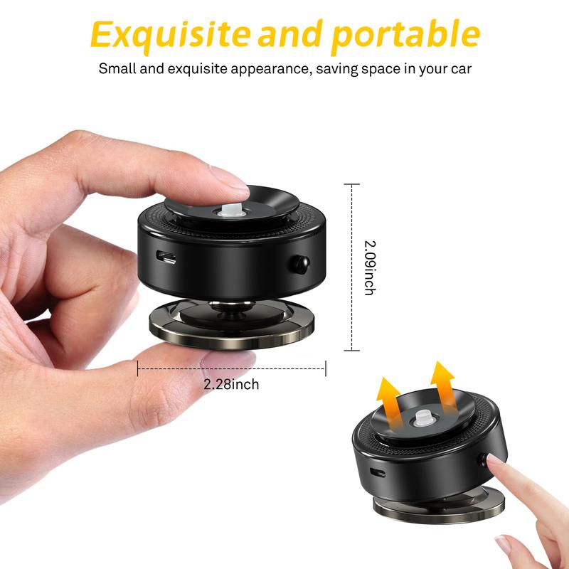 360° Rotatable Car Magnetic Phone Holder, Electric Suction Cup Vacuum Magnetic Phone Holder, Car Navigation Holder, for Windshield, Dashboard, Kitchen, Bedroom, Office, Gym, Mirror, Glass, Screens, Wall Tiles, Compatible with Magsafe iPhone & Android