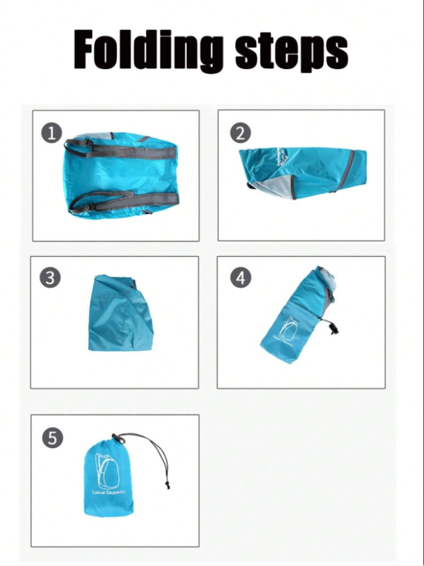 Foldable Backpack 20L Outdoor Sports Bag, Waterproof Comfortable Foldable Bag, Ultra-Light Portable Storage Bag, Camping Essential