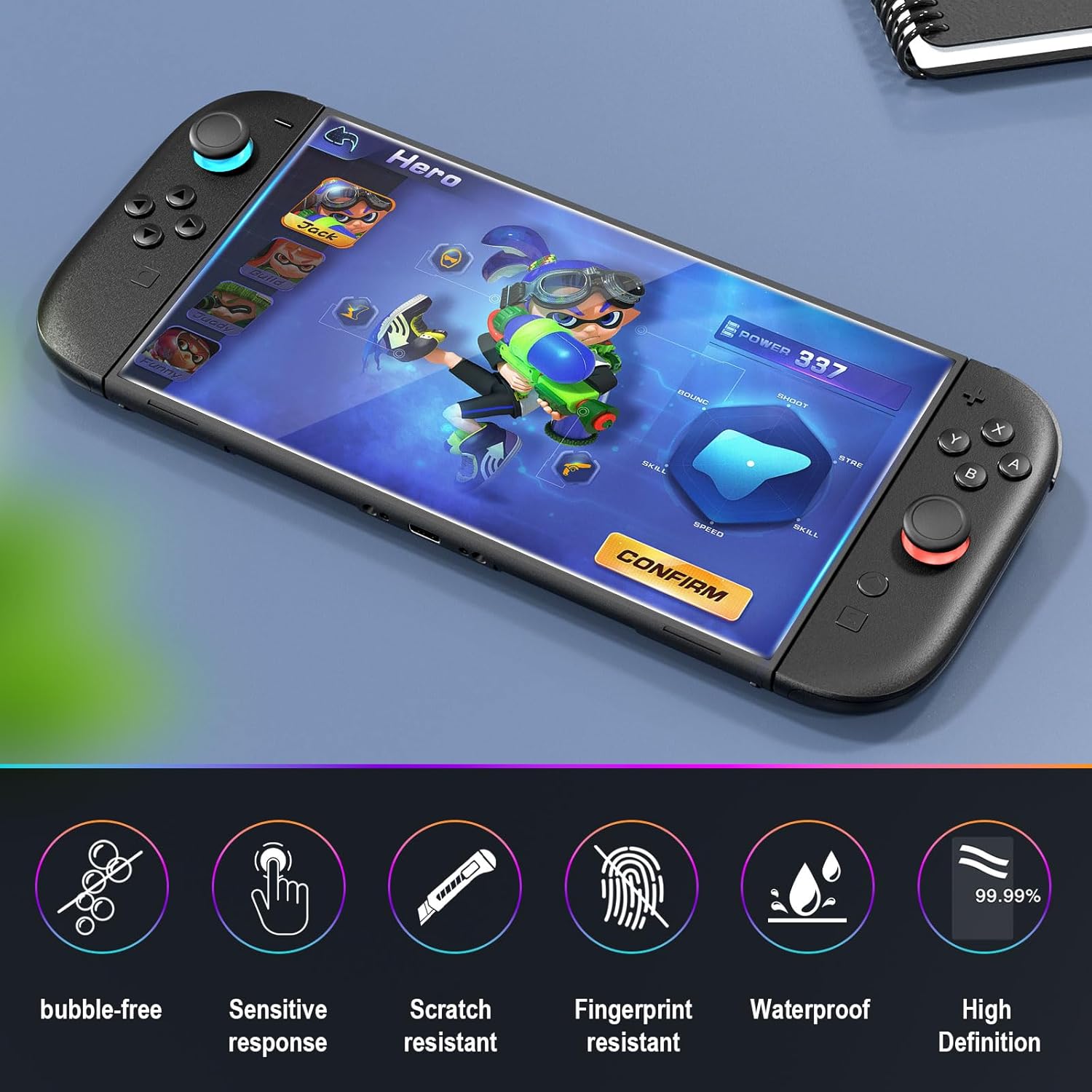 HEYSTOP Switch 2 Protection Case, Protective Hard Shell Travel Carrying Case Pouch for Console & Accessories, Black