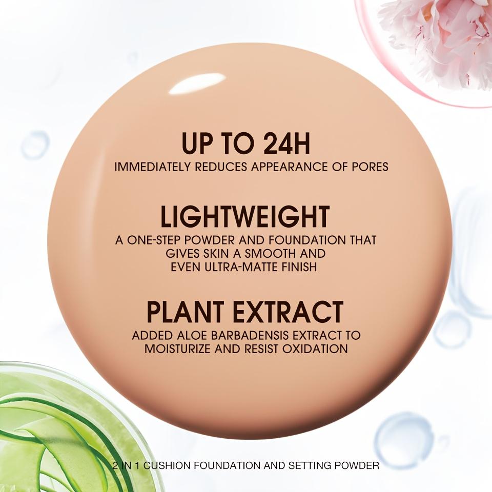 Cushion Foundation, 24-hour Two-in-one, Long-lasting, Oil-controlling, Matte, Soft-focus, Concealing, Makeup Powder Foundation, An Essential for Daily Use. Otwoo