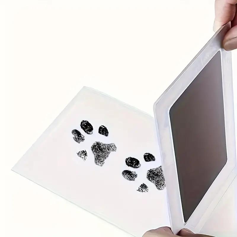 Dog & Cat Paw Print Set + Photo Frame, Clean Touch Ink Pad, Pet Memorial Gift, Personalized, No Stains, Perfect Keepsake
