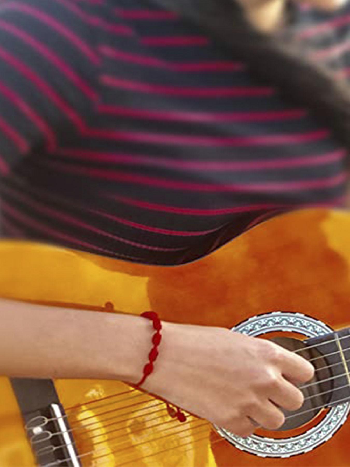 2 Pieces String Handmade Bracelets, Adjustable Kabbalah Knot String Bracelet, Amulet for Protection, Evil Eye, Good Luck