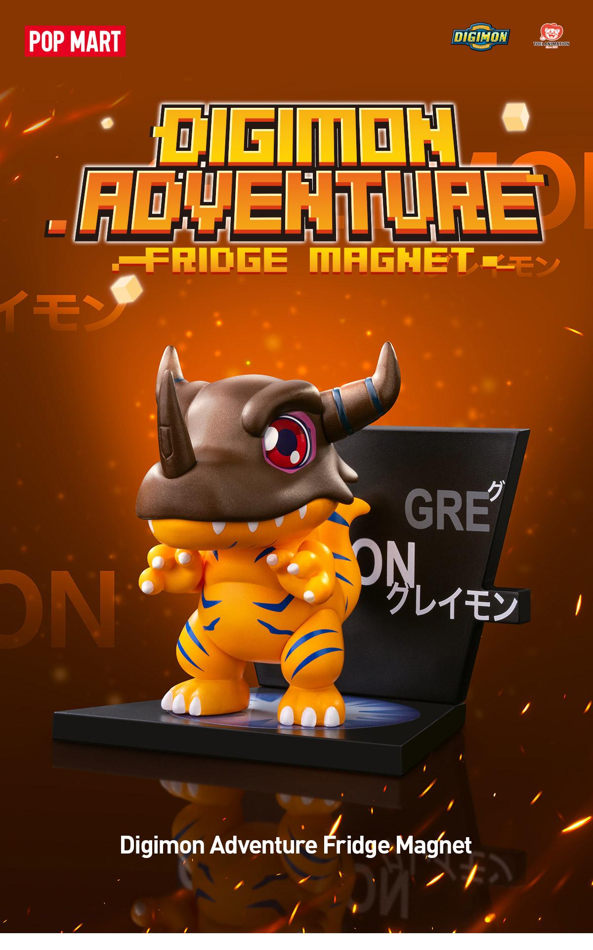 POP MART Digimon Adventure Fridge Magnet Series Figures