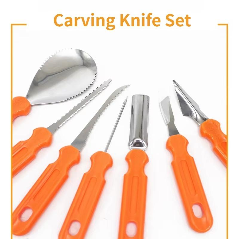 1set Pumpkins Carving Knife Set Handcrafted Carving Tools Pumpkins Fruit Vegetables Ideal for Wedding Birthday Christmas Preparations