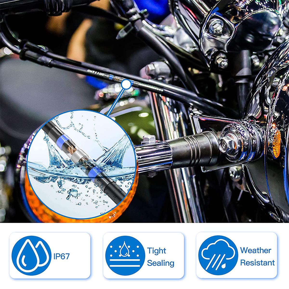 PoDhey 200Counts Solder Seal Wire Connector Heat Shrink Butt Connector Waterproof Insulated Electrical Wire Terminal Solder Sleeve Sealed Electrical Butt Splice for Marine Automotive