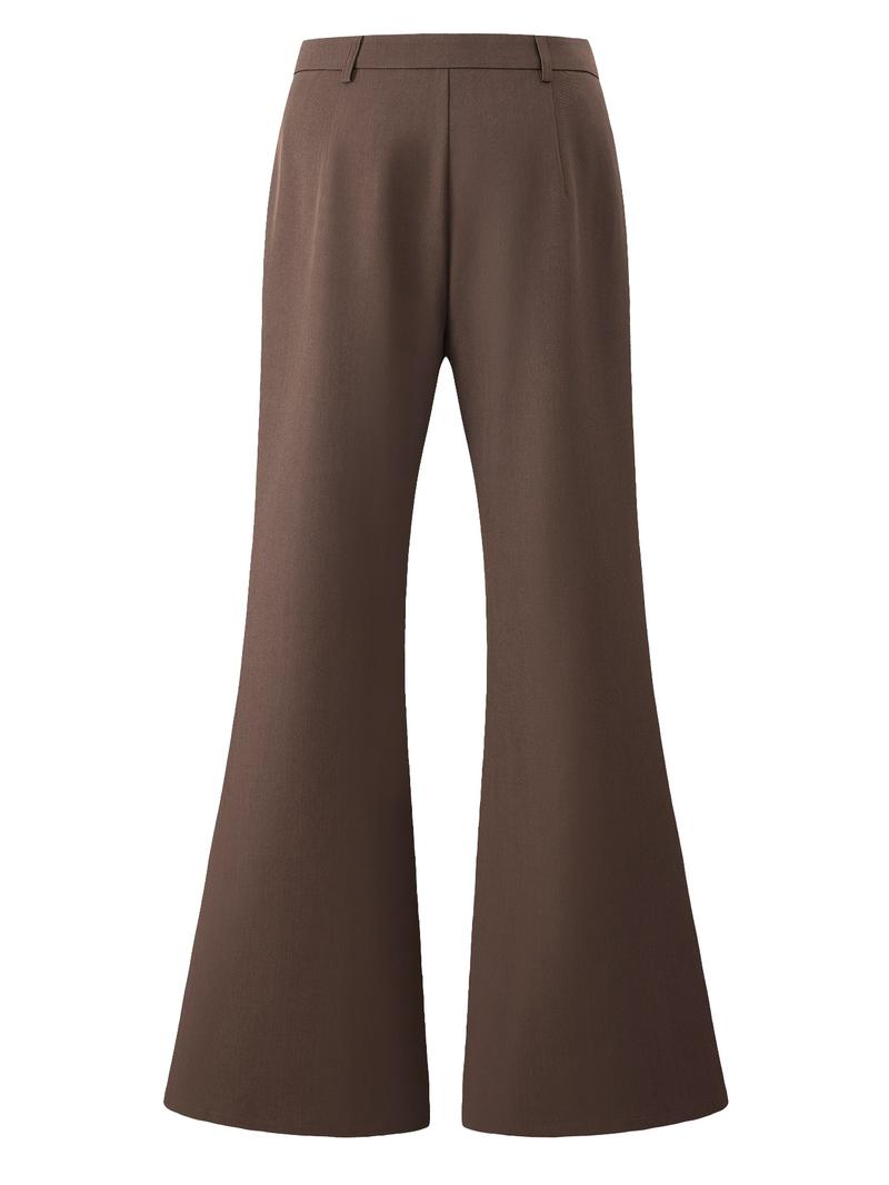 Women's Low Waist Comfortable Wide Leg Bell Pants, Casual & Formal Wear, All-Season Ladies Clothing, Stylish and Versatile