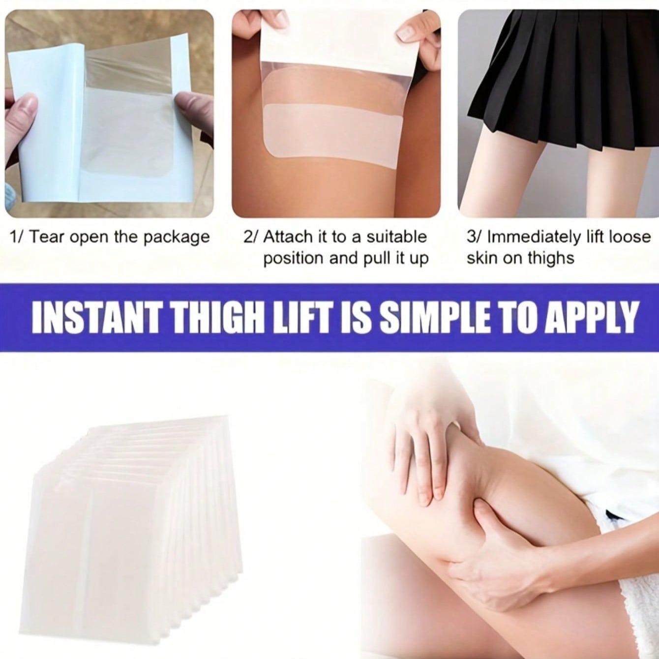 Fashion Invisible Lift Tape, Waterproof Thigh Chafing Friction Tape, Comfortable Fit, Provides Thigh Support, Ideal for Active Wear