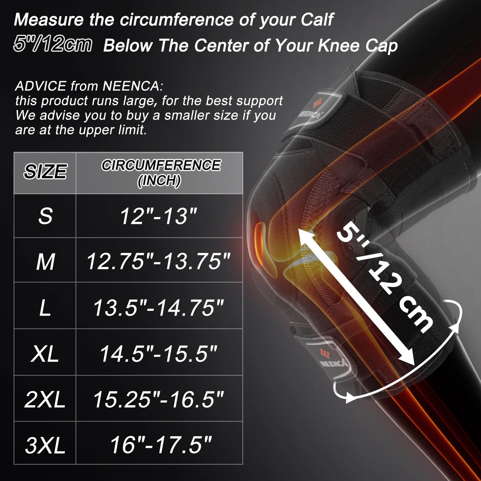 NEENCA Knee Sleeve for Runner,Workout, Gym, Basketball, Volleyball,Hiking