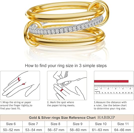 Tewiky 14K Gold Plated Stackable Zircon Eternity Rings for Women, Dainty 14K Gold Plated Cubic Zirconia Interlocking Rings for Women Trendy Stacking Gold And Silver Multi-Link elegant everyday Rings Set Fashion Jewelry For Valentine's Day gifts Tewiky 14K Gold Plated Stackable Zircon Eternity Rings for Women, Dainty 14K Gold Plated Cubic Zirconia Interlocking Rings for Women Trendy Stacking Gold And Silver Multi-Link elegant everyday Rings Set Fashion Jewelry For Valentine's Day gifts