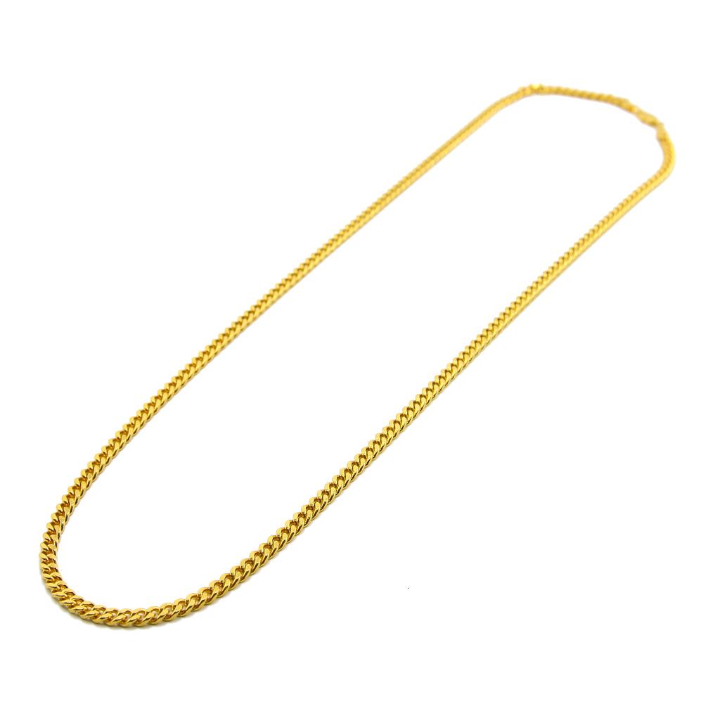 Personalized best-selling hip-hop necklace - golden electroplated Miami Cuban chain for men