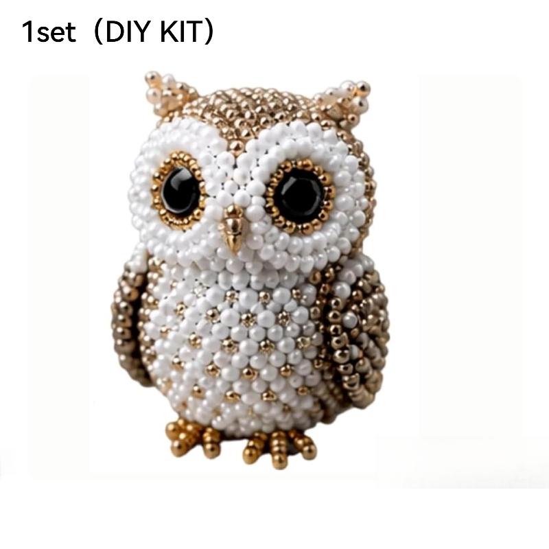 Tiny 3D Beaded Animal DIY Kit,Cute Raccoon & Animal Beading Craft Set,Creative Handmade Bead Decoration Kit,Craft Set with Colorful Beads and Instructions,for Adults Stress Relief DIY Art Gifts, DIY Beading Accessories, Beads For Crafts