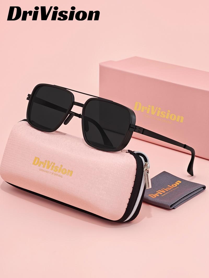 Drivision Unisex High-End Full Frame Sunglasses, Outdoor Sports Golf Polarized Sun Glasses Uv400, Casual Style All Seasons