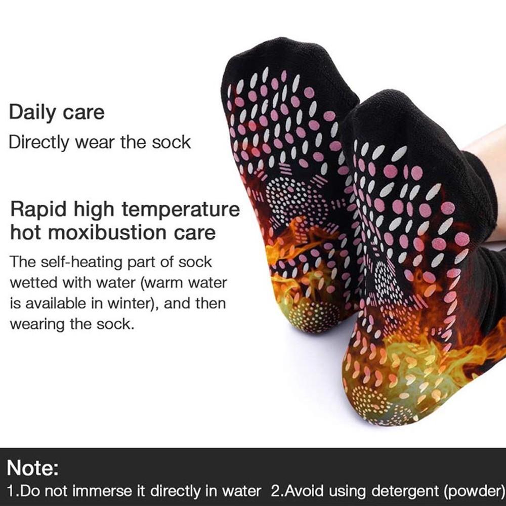 Tourmaline Acupressure Self-Heating Shaping Socks, Slimming Health Socks, Men's and Women's Foot Magnetic Therapy Socks
