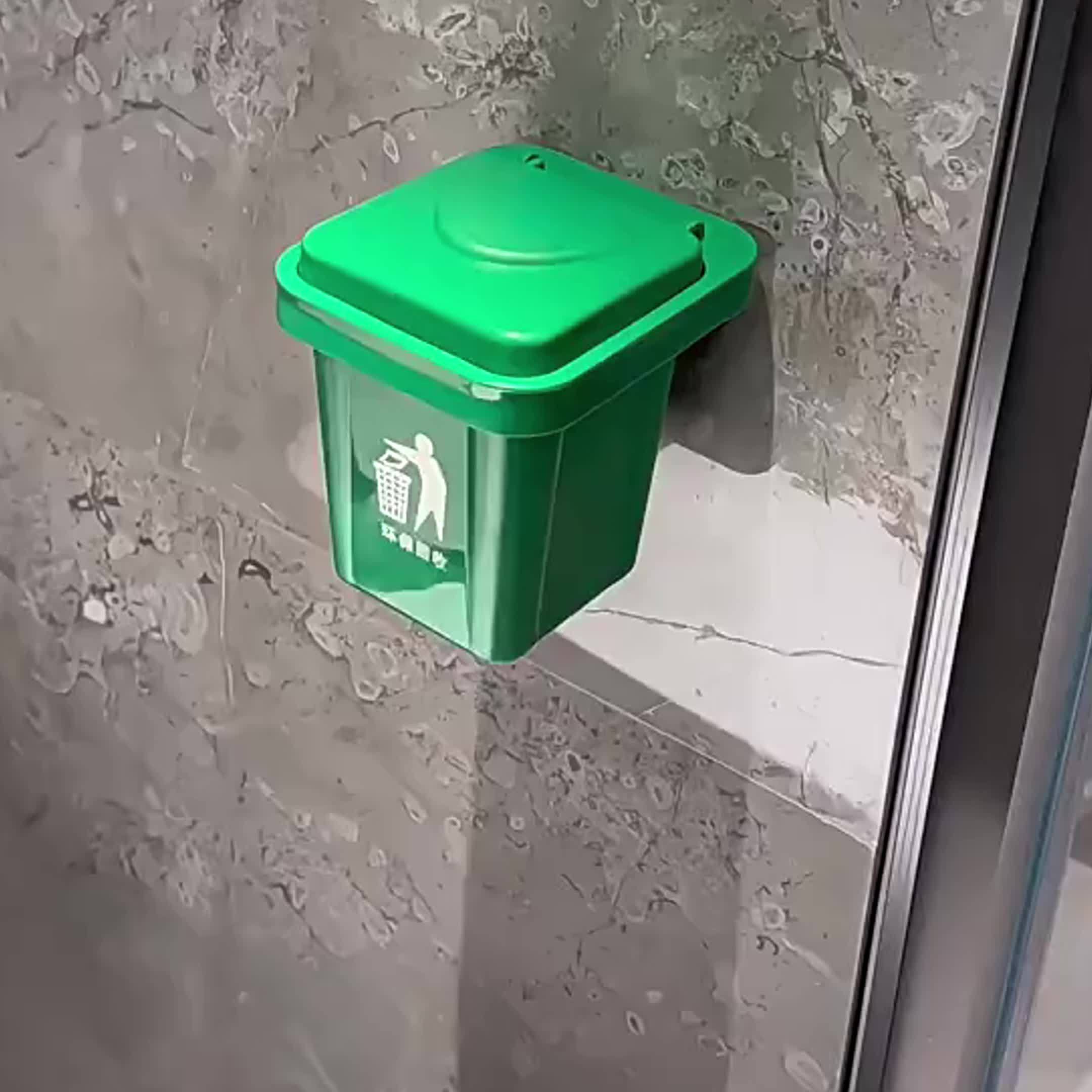 Creative Wall-Mounted Trash Can And Ashtray (With Lid to Prevent Ash from Flying), Mini Desktop Standing Ashtray, Home Tabletop Decorative Piece, No Drilling Design, Perfect for Living Rooms, Bedrooms, Bathrooms, Cars, And More.