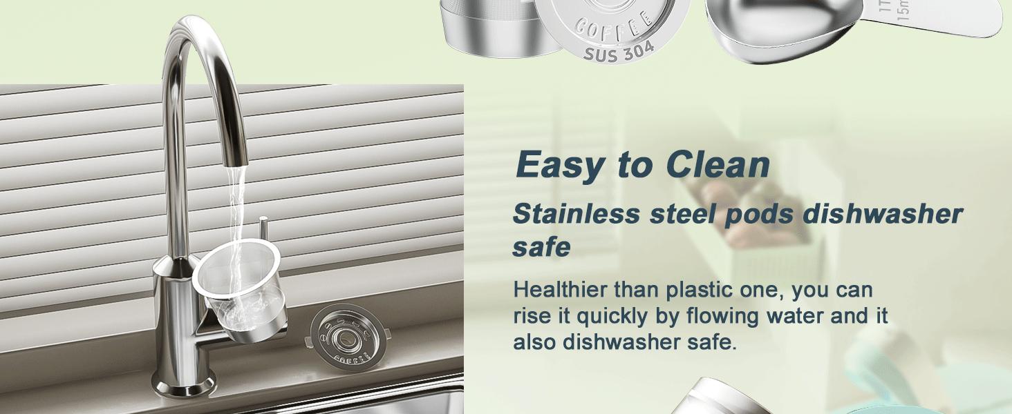 2 Pack Reusable K Cup for Keurig 1.0, Stainless Steel refillable k cup for Keurig, Metal K Cups Coffee Pods for Keurig with Heat Resistant Handles and Coffee Scoop, 1-Stream Filters, NO BPA, Gifts for Men Women, Not for Keurig2.0