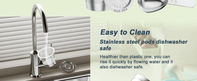 2 Pack Reusable K Cup for Keurig 1.0, Stainless Steel refillable k cup for Keurig, Metal K Cups Coffee Pods for Keurig with Heat Resistant Handles and Coffee Scoop, 1-Stream Filters, NO BPA, Gifts for Men Women, Not for Keurig2.0