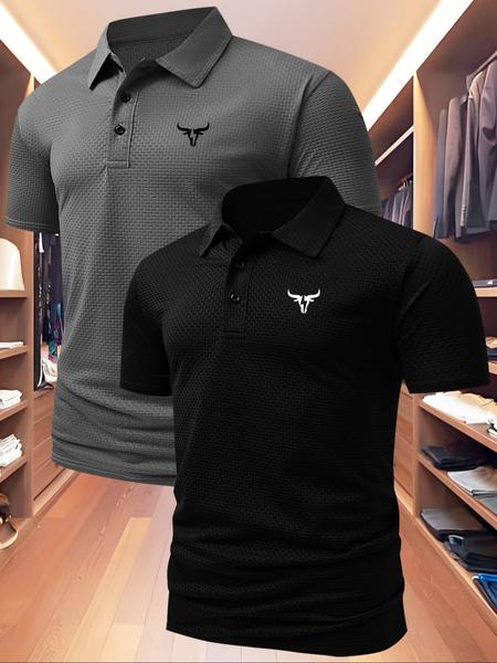 Men's Summer Shirt, Golf Polo, Casual Fitted Short Sleeve, Quick-Dry Fabric, Outdoor Sports & Leisure Wear, Birthday Gift Idea