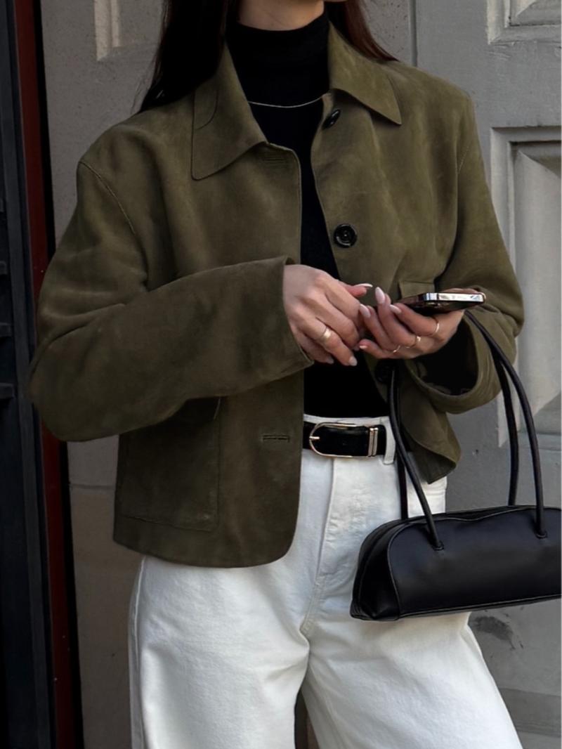 Women's New Autumn Winter Fashion Jacket Coat, Classic Style, Casual Versatile Outerwear, Comfortable & Stylish Women's Clothing