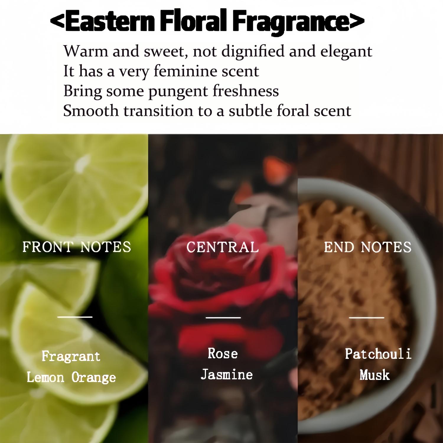 3-piece set of women's perfume, pheromone perfume, long-lasting perfume for women, portable roll-on perfume, attract him, the ideal gift for your girlfriend.