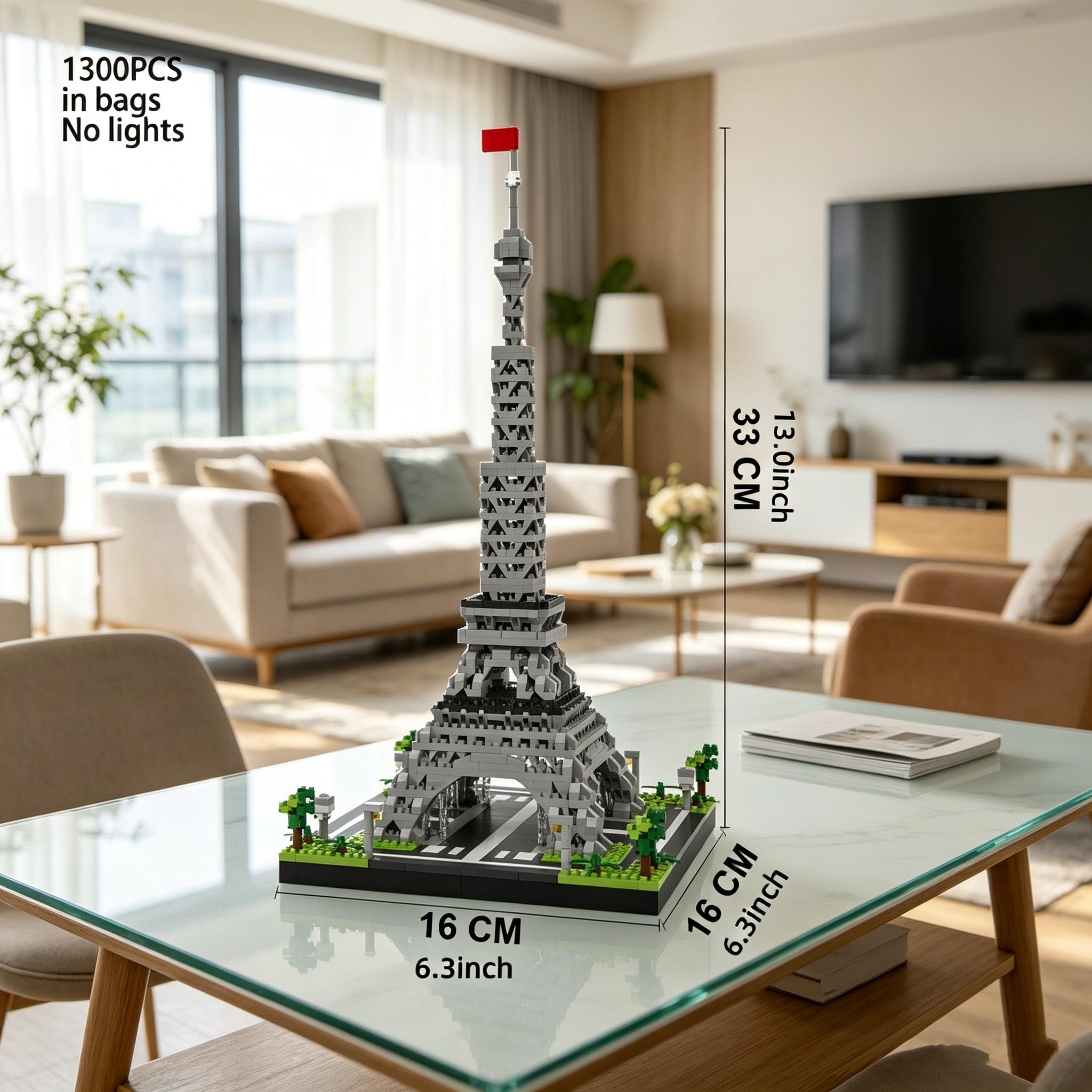 Eiffel Tower Design Building Blocks, 1 Box Mini Eiffel Tower Model Building Blocks, Creative and Educational Building Blocks, Building Set, Building Block Sets