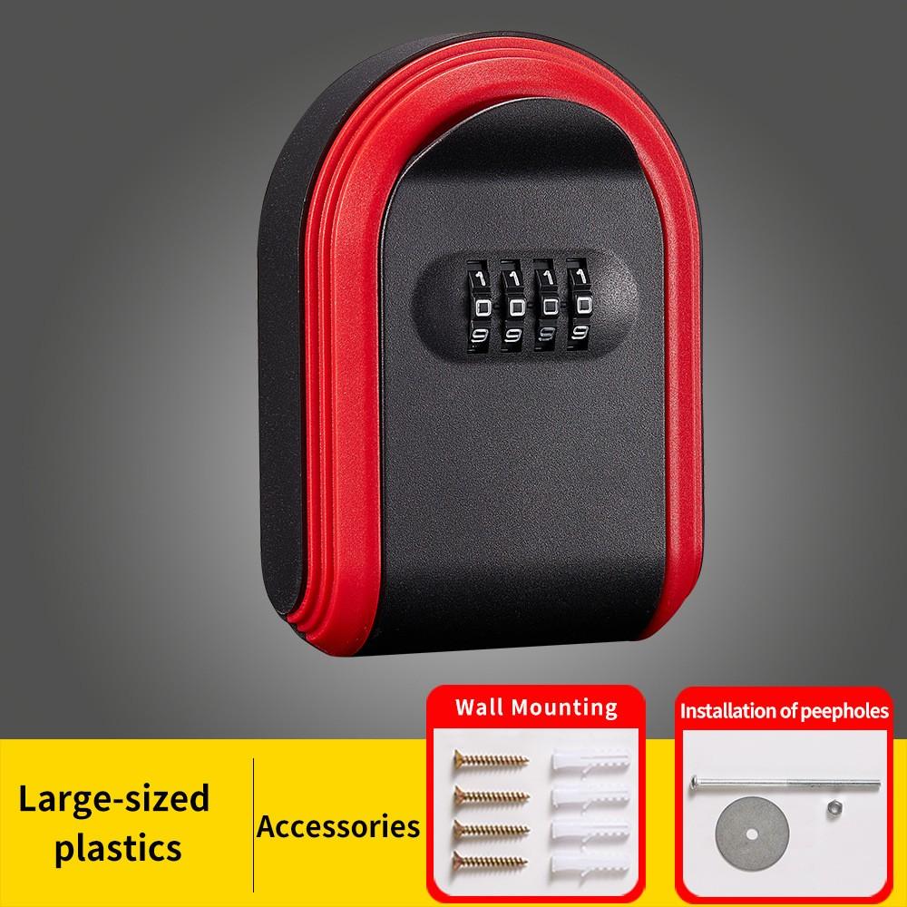 Plastic Key Box for Homestays with Combination Lock, Secure Key Storage Solution, Ideal for Construction Sites and Apartments