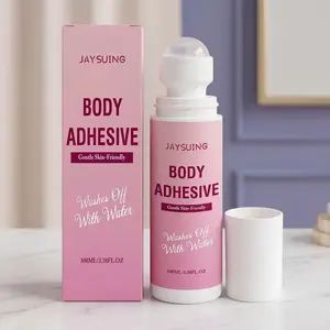 Gentle Body Glue with Ball Bearings, Secure Clothing Adhesive, Soft Skin Feel, Easy Application, Comfortable and Convenient