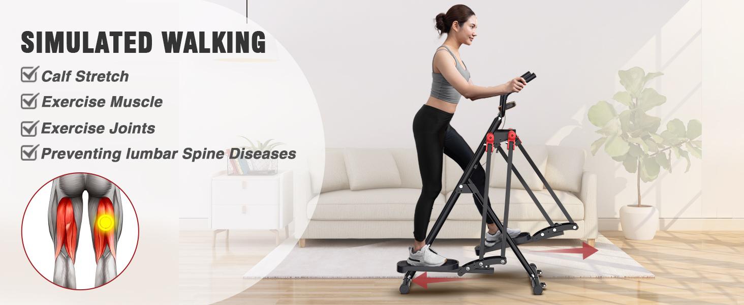 Lpxpass Multi-Function Home Stepper Trainer - Low-Impact Full Body Cardio Workout with 360° Gliding Motion for Seniors & Adults Ideal for Home Gym Training