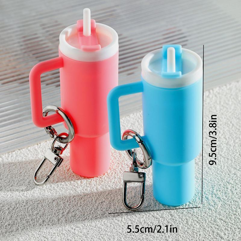 Detachable Mini Water Bottle Keychain, Holds Lipstick, Small Accessories, Pills, Storage Key Ring, Backpack Car Key Charm, Party Decor Gift