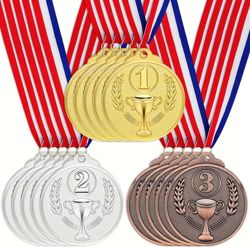 Number Medal, Gold Silver Bronze Award Medals, Sports Medal, Medals for School, Sports Meeting, Sports Events, Celebration Souvenir