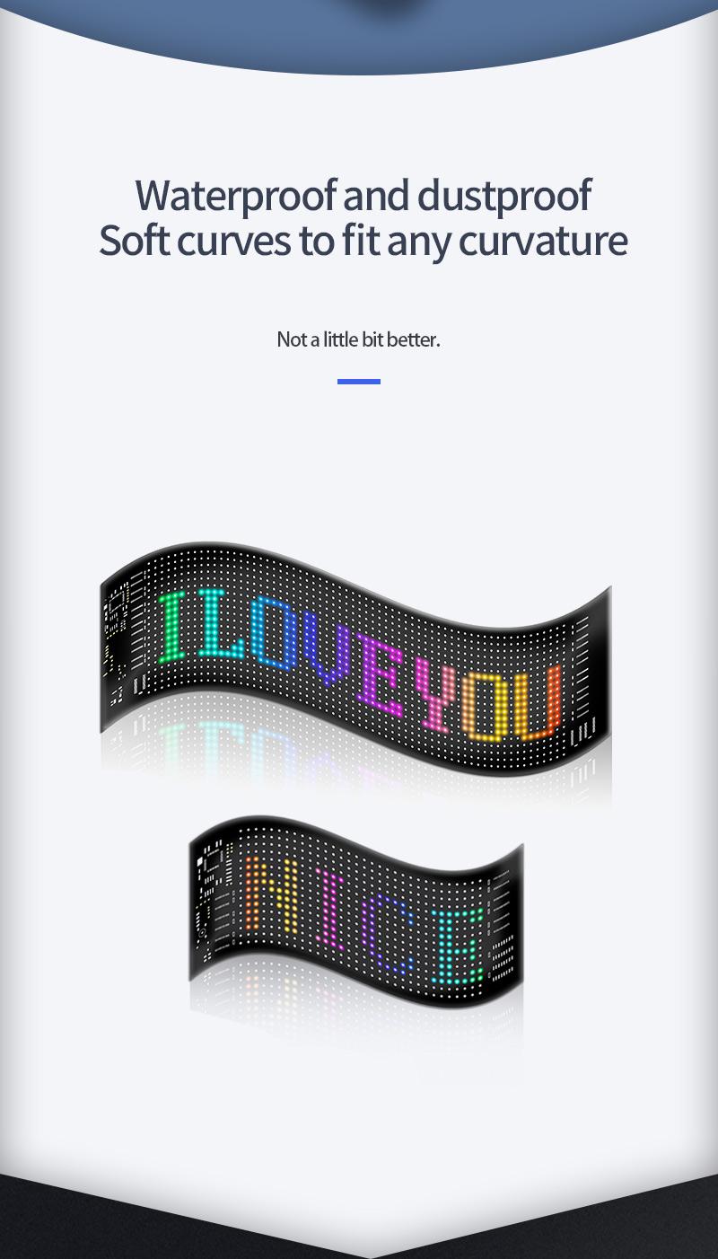 Eyes For Car windshield, Devil eyes For Vehicle: Programmable, Bluetooth APP Control, Pre-made Animations & Customizable Text LED Sign for car Display