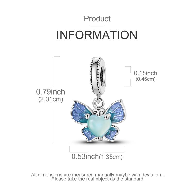Magic Garden: MULA 925 Silver-plated Insect and Bird Charms Collection - Perfectly compatible with Pandora, an ideal gift for jewelry lovers, a top choice for girls and women