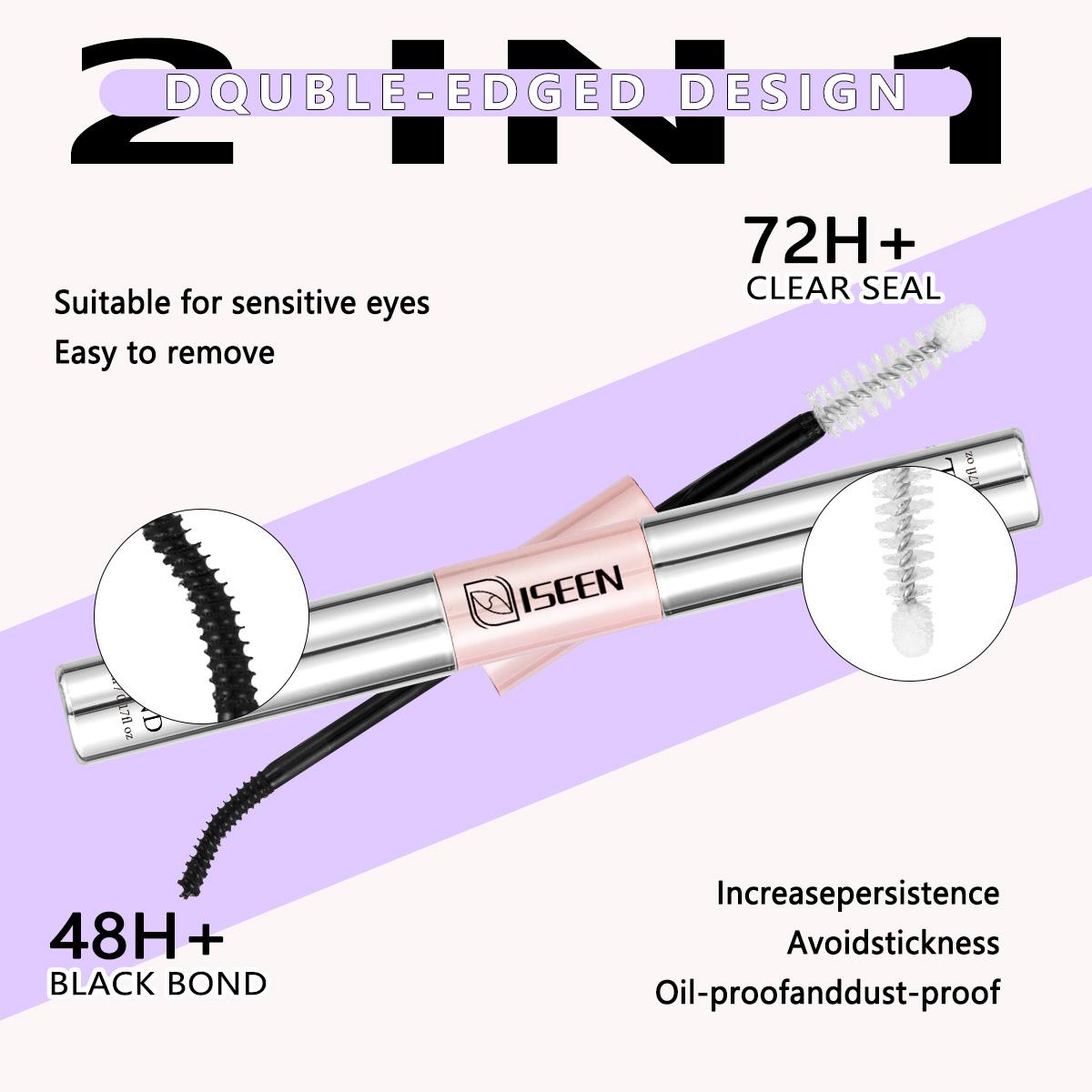 Waterproof Eyelash Glue 2-In-1 Eyelash Bond, Strong Hold Home Use, Solid Form, Non-Toxic, Long-Lasting Adhesive, Perfect for Daily Makeup