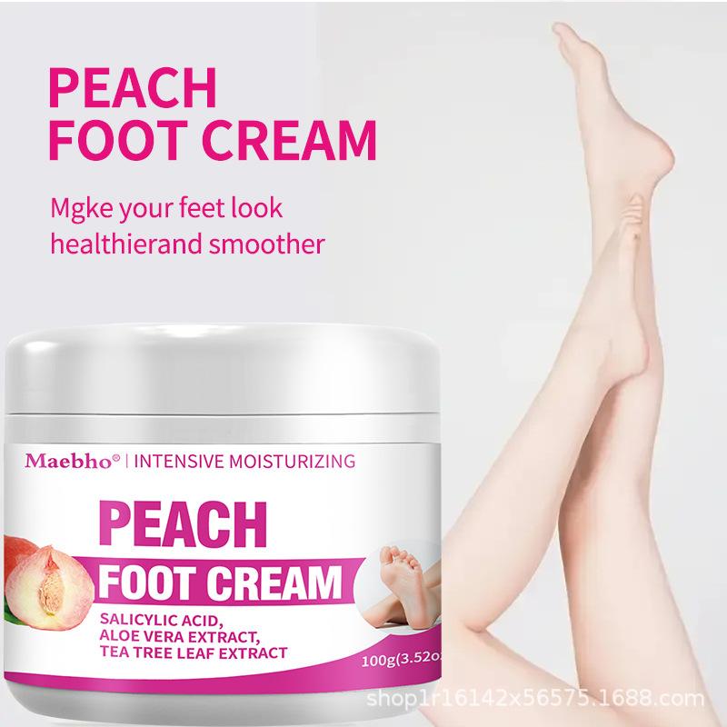 Peach Flavored Foot Cream, Anti-Dry and Cracked Foot Moisturizing Moisturizing Hands and Feet, Keeping Heel Repair Cream Foot Care