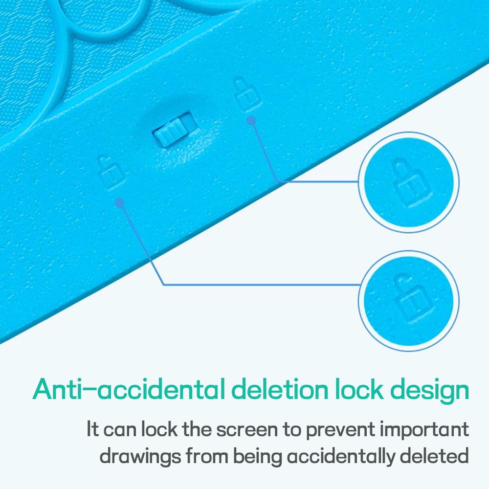 EFFUN 10 Inch LCD Writing Tablet for Kids Valentine's Day Gifts Preschool Drawing Board Toddler Travel Essential Toy Reusable Electronic Handwriting Tablet Halloween Learning Tool Colorful