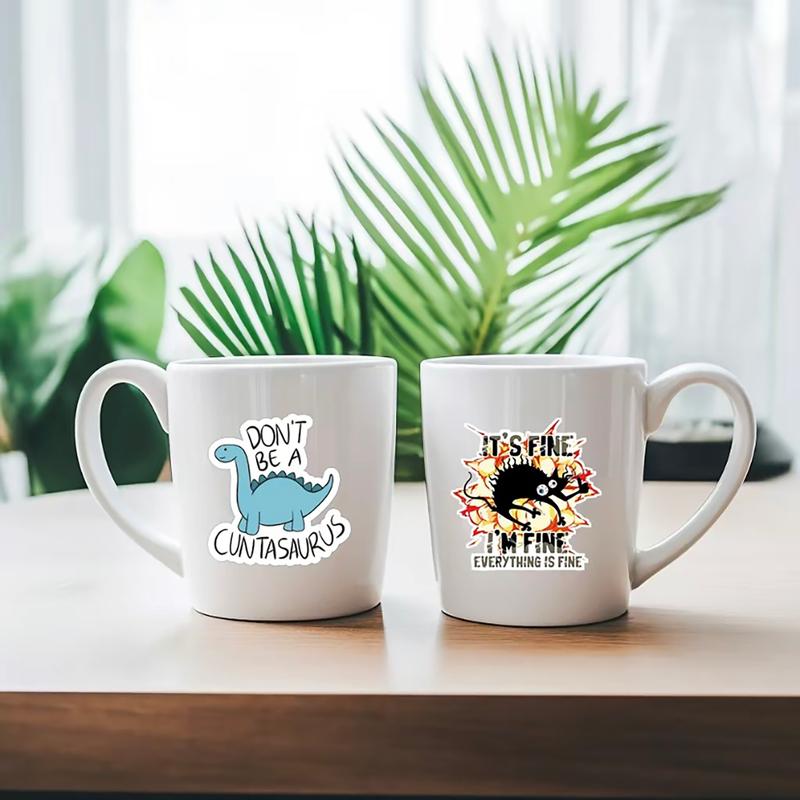 130PCS Funny Saying Sticker Pack - Snarky, Sarcastic Bold Humor Vinyl Waterproof Meme stickers for laptop, computer, water bottle, ipad, phones bumper folding  chair sticker pack