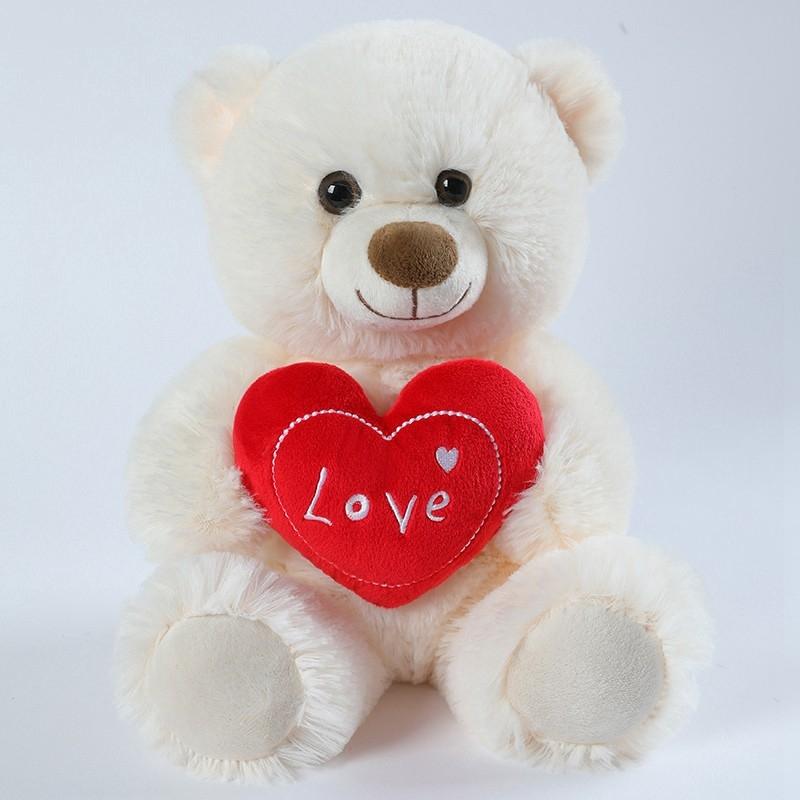 Love Teddy Bear with Heart, Soft Adorable Stuffed Plush Bear Doll Animal Toy, Perfect Gift for Her Girlfriend Mom Kids, Unisex Present Love Teddy Bear with Heart, Soft Adorable Stuffed Plush Bear Doll Animal Toy, Perfect Gift for Her Girlfriend Mom Kids, Unisex Present