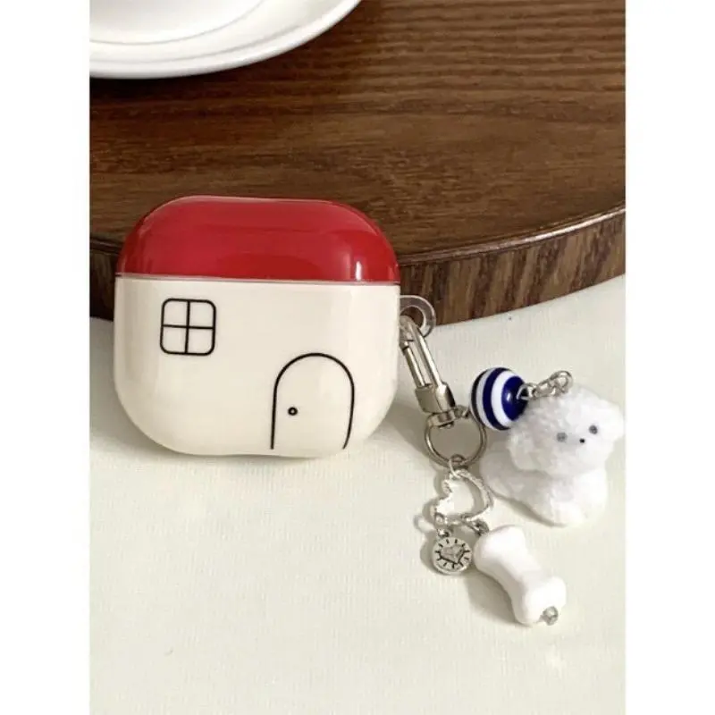 shockproof airpods case, soft tpu airpod cover, airpods case for women, blue pink plaid earphone case, star charm airpods case