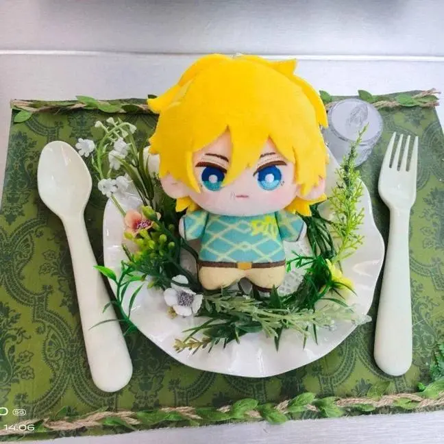 10cm Stuffed Diego Brando Plushie Doll Toys Anime Dio Decorative Pendant Keychain Plush Doll Fans Holiday Xmas Gifts