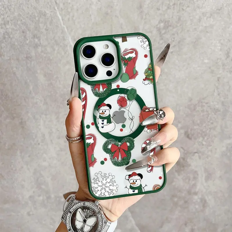 Mickey Christmas Crystal MagSafe Phone Case - TikTok Shop