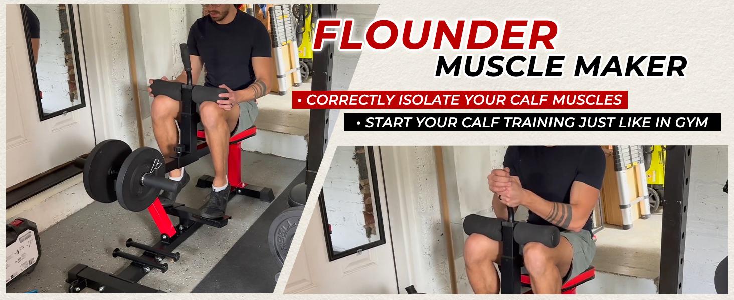 Calf Raise Machine, Adjustable Seated Calf Machine, Calf Workout Machine with Band Pegs, Calf Exercise Leg Training Machine Home Gym