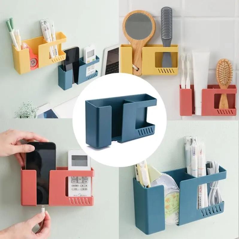 White Wall Hanging Storage Box Household Living Room Conditioner Remote Control Bedside Phone Storage Holder Organizer Box Shelf White Wall Hanging Storage Box Household Living Room Conditioner Remote Control Bedside Phone Storage Holder Organizer Box Shelf